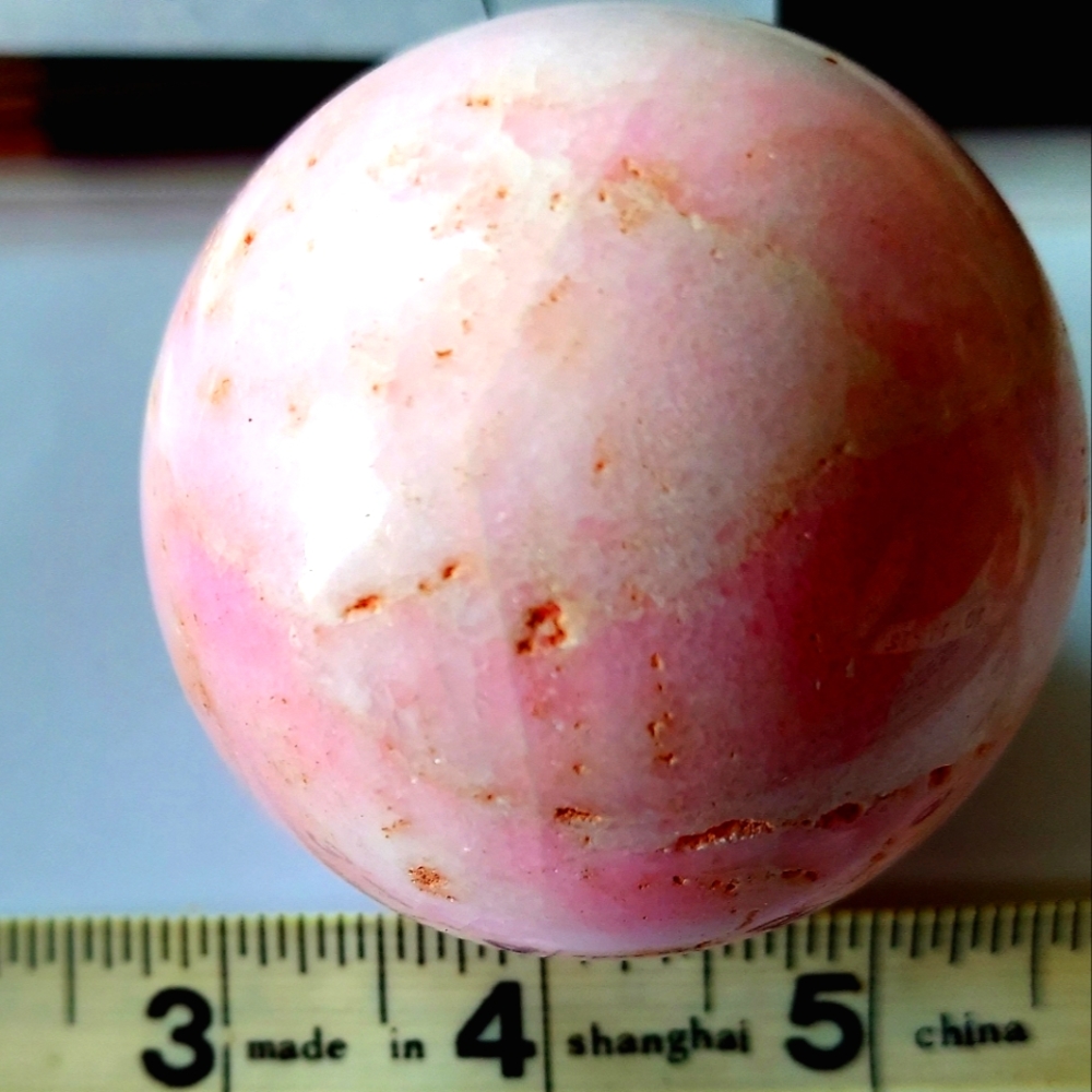 Peruvian Pink Opal Sphere Natural Unique 💓